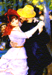 Renoir: Tanz in Bougival, Ausschnitt